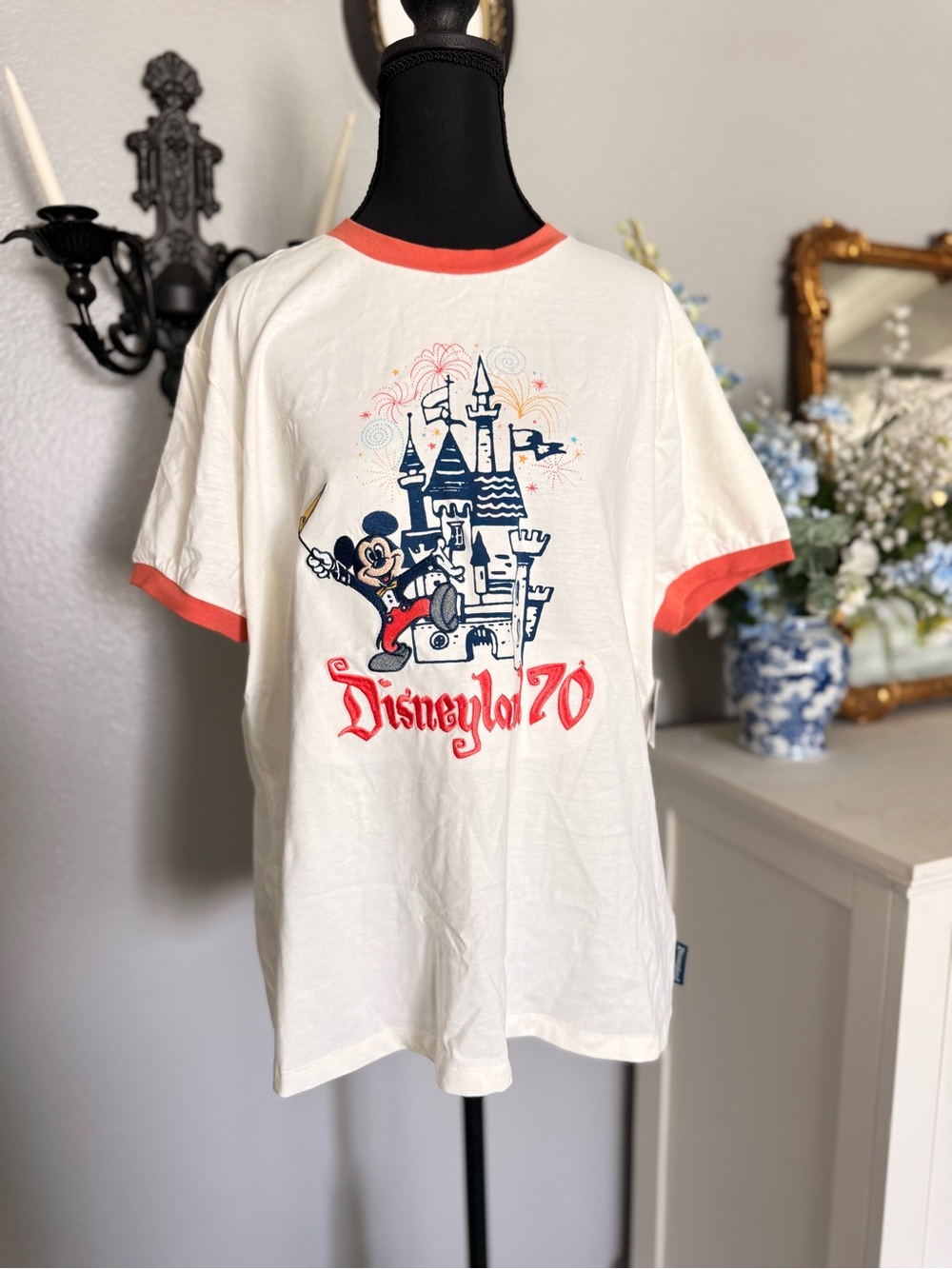 Disneyland 70th anniversary vault collection ringer tee - NWT